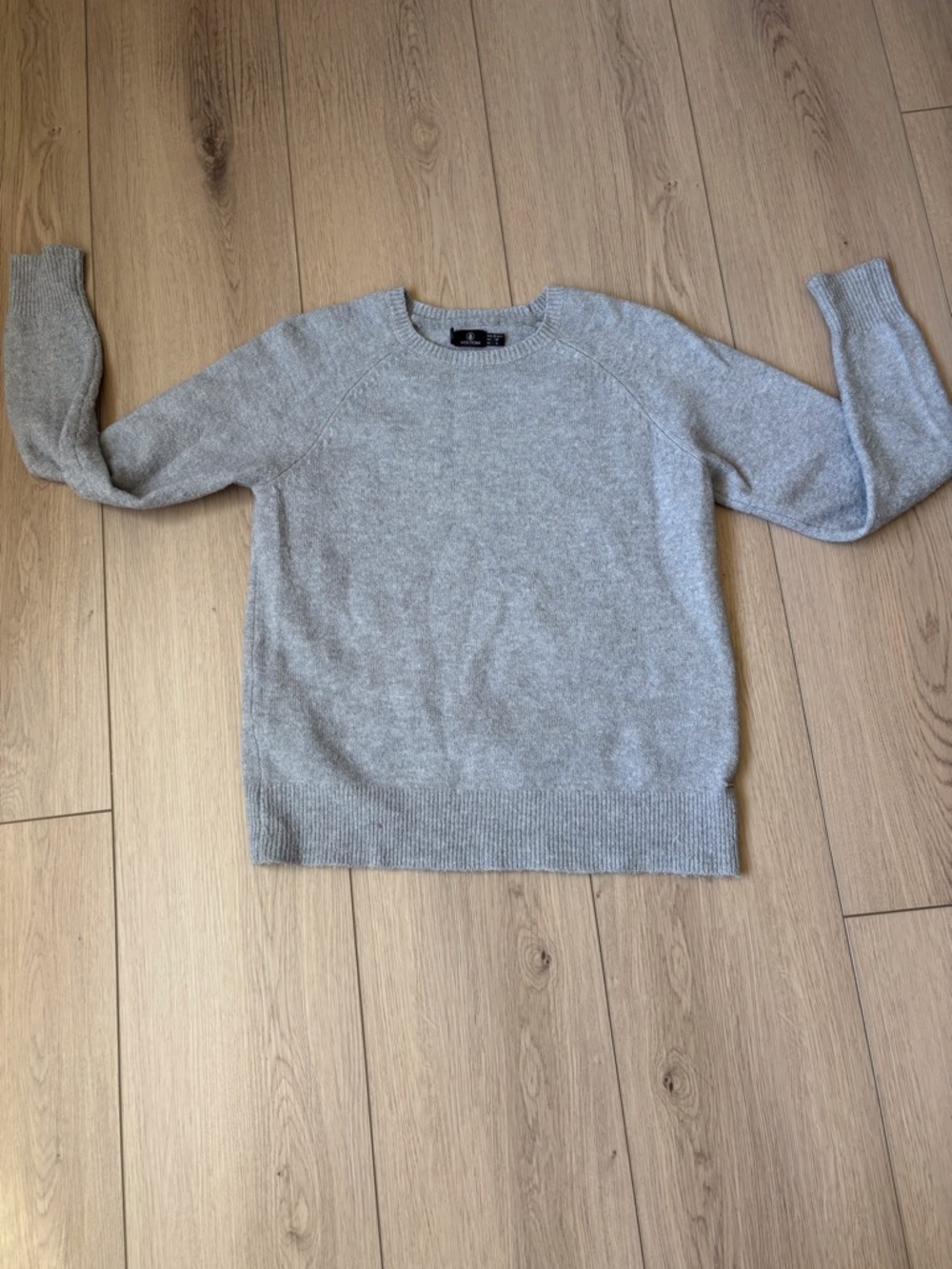 Volcom Light Gray Crew Neck Sweater